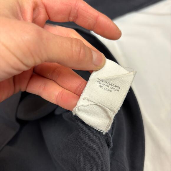 A.P.C. Rue Madame Paris Blank Hoodie Large Minimalist Quiet Luxury - Picture 8 of 9